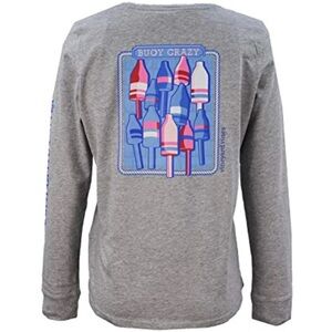 Vineyard Vines “Buoy Crazy” Women’s Gray Long Sleeve Top